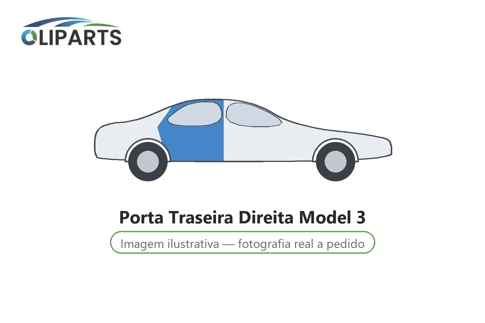 Porta Traseira Direita Model 3